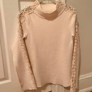 Knitted & Knotted mock neck sweater
